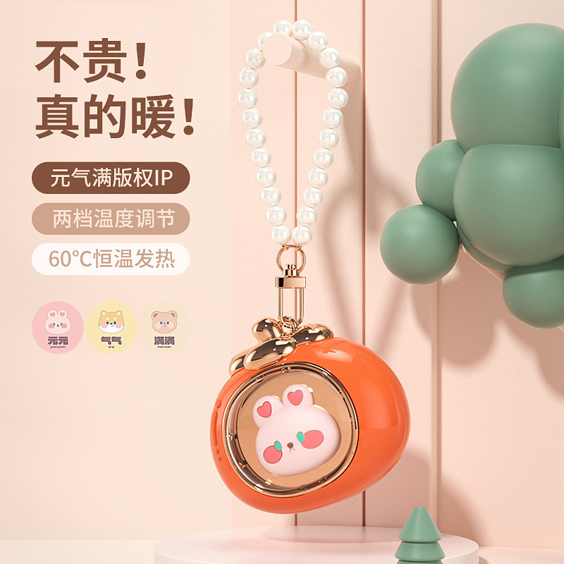 新品暖手宝爆款好柿成双暖手宝USB便携电暖宝可爱礼品潮品